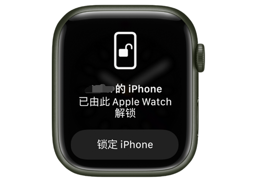 师宗苹果手机维修分享用 AppleWatch 解锁配备面容 ID 的 iPhone方法 