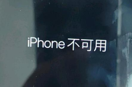 师宗苹果服务网点分享锁屏界面显示“iPhone 不可用”如何解决 